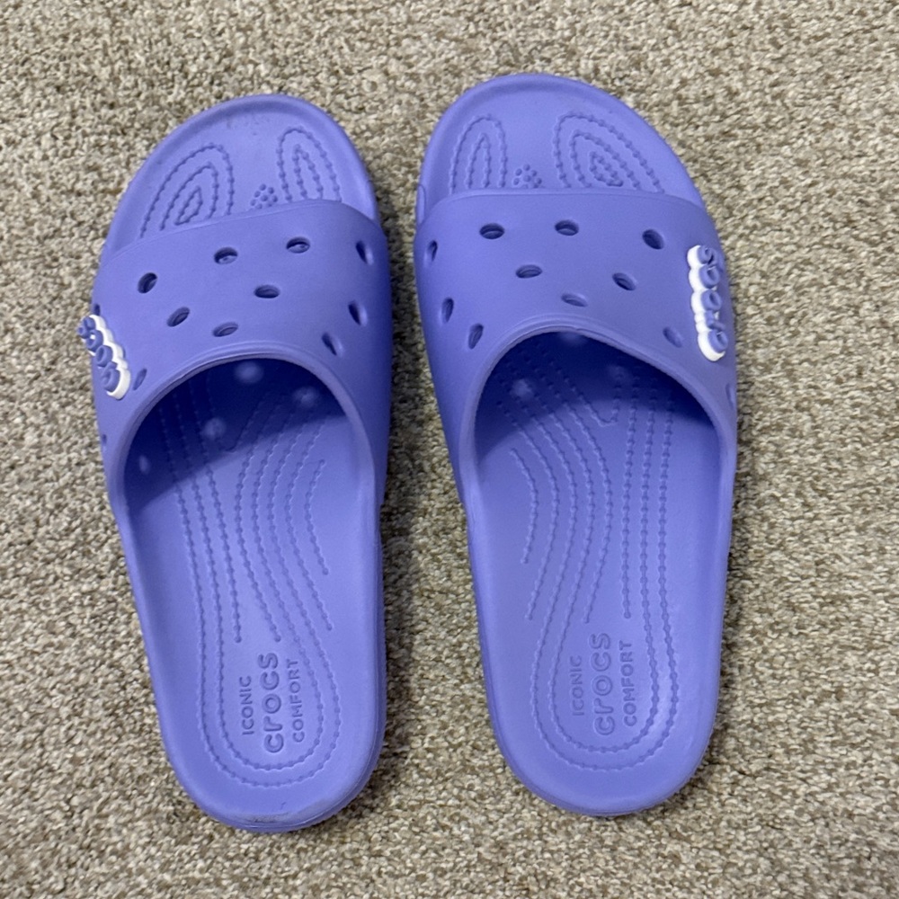 CROCS Lavender Slide Sandals